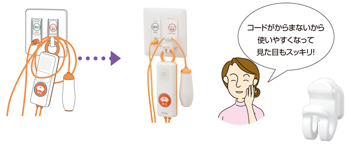 分配コンセント/子機周辺製品|離床センサー|要介護・看護型施設|福祉施設用|ナースコールのケアコム