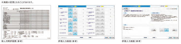 個人月間評価票/評価入力画面/評価入力画面